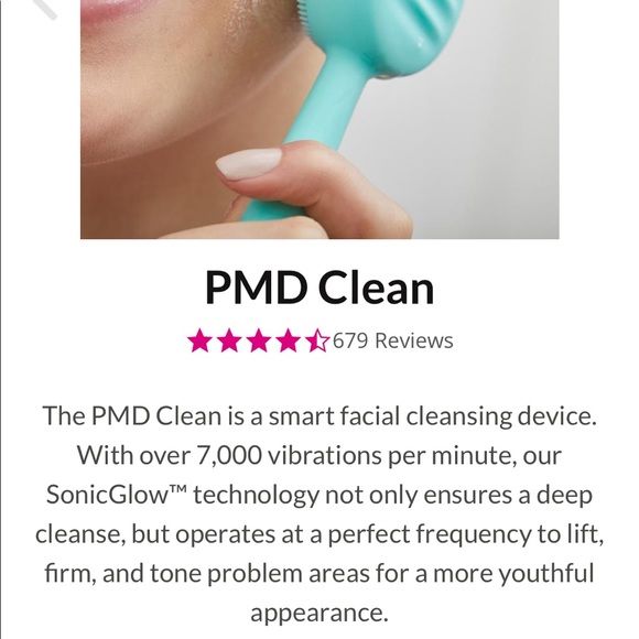 PMD Clean facial cleansing device, teal. - Picture 3 of 14